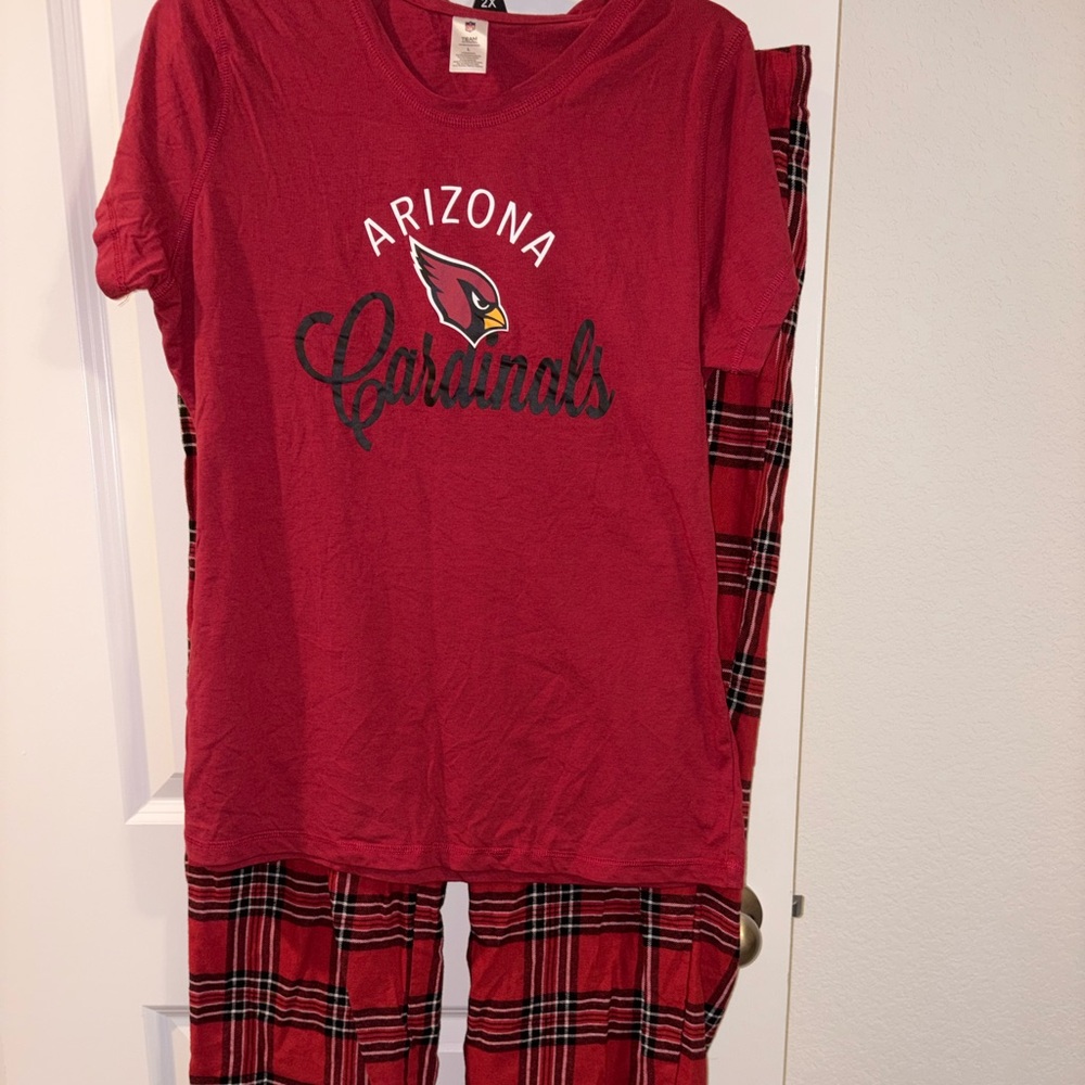 NFL Arizona Cardinals Pajama Set - Red and Black